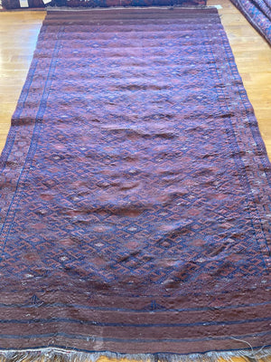 10'3" X 6' Early Tribal Tekke Palas Kilim