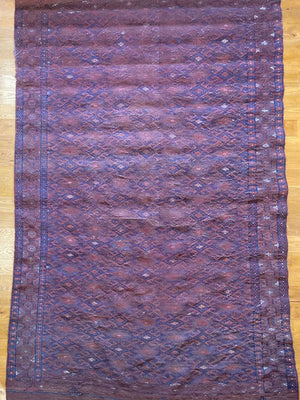 10'3" X 6' Early Tribal Tekke Palas Kilim