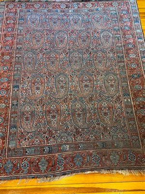 6'2" X 5'2" Fine Antique Khamseh Boteh Rug [SH-103]