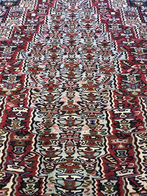 8' X 5' Fine Persian Senneh Kilim