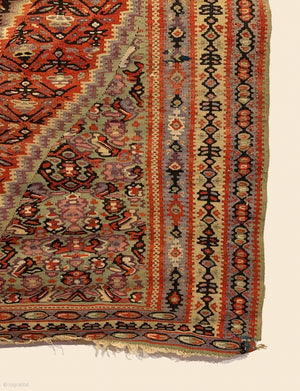 4’1" X 6’4" Fine Senneh Kilim