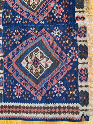 4' X 5'10" Finely Woven Tribal Van Kilim