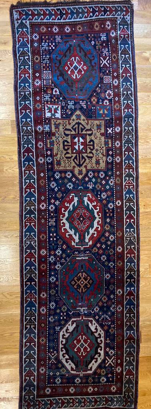 10'7" X 3'3" Gendje Runner Rug