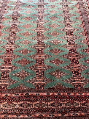 4'6" X 5'10" Green Zander Rug