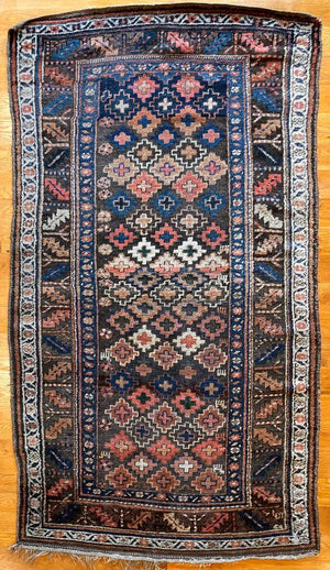 7'2" x 3'10" Kurd Tribal Rug