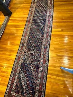 14'5" X 3'8" Kurdish Corridor Carpet