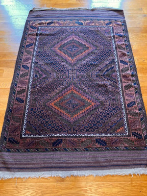 3'11" X 3'10" Mushwani Sarabani Afghan Rug