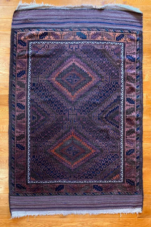 3'11" X 3'10" Mushwani Sarabani Afghan Rug