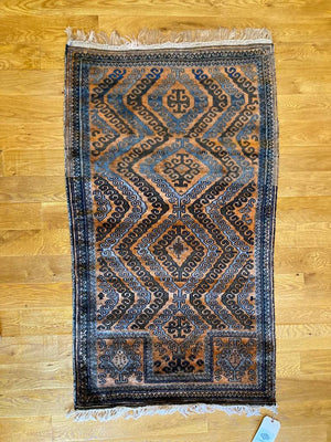 2'10" x 5' Mushwani Tribal Afghan Prayer Rug