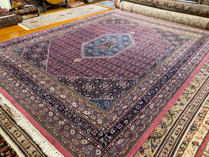 11'10" X 9' Persian Bijar Iron Rug