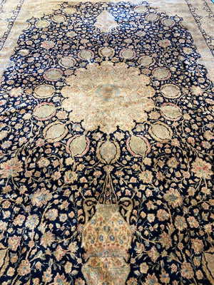 18' X 11'3" Persian Super Kerman Ardabil Carpet