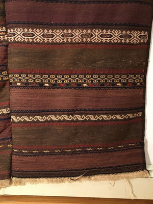 7'7" X 4'7" Qala-i-Naw Baluch Kilim