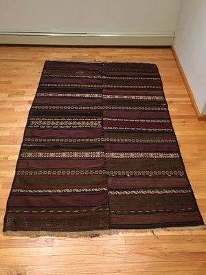 7'7" X 4'7" Qala-i-Naw Baluch Kilim