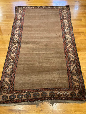 7'10" X 4'6" Rare Antique Bakshaish Rug