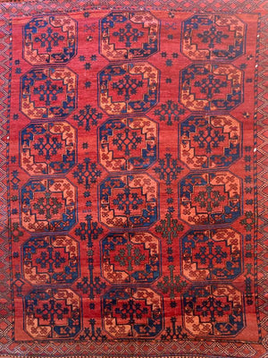 9’1” X 7’1” Rare Antique Ersari Rug