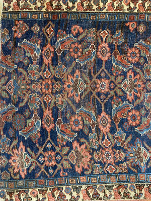 17' X 3'7" Rare Antique Kurdish Bidjar Runner