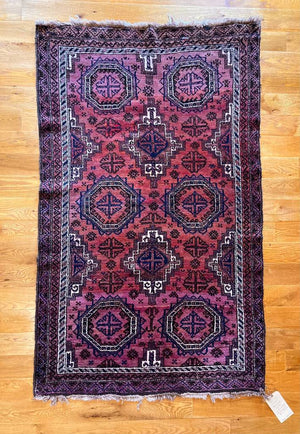 6'2" X 3'9" Salor Khani Baluch Rug