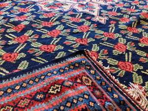 7'3" X 4'4" Senneh Kilim