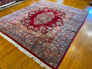 9'1" X 8'1" Small Square Sarouk Carpet