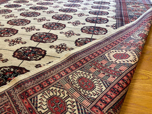 8’6” X 6’ Small White Main Bokhara Carpet