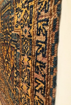 3’7” X 2’9” Taimani Baluch Prayer Rug