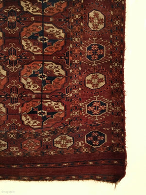 5'10" X 7'6" Tekke Turkmen Main Carpet Fragment