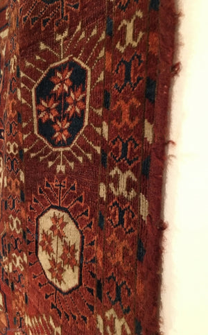 5'10" X 7'6" Tekke Turkmen Main Carpet Fragment