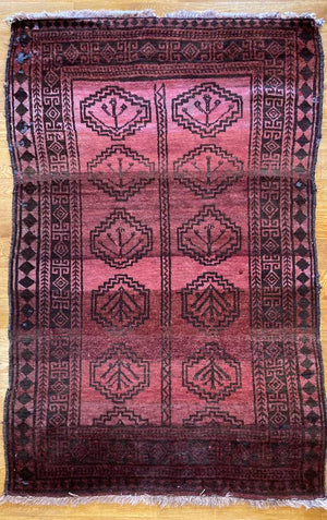 5'8" X 3'9" Tribal Afghan Rug