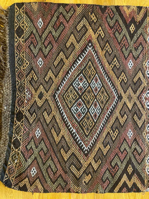 9'10" X 2'10" Tribal Anatolian Kurd Kilim 