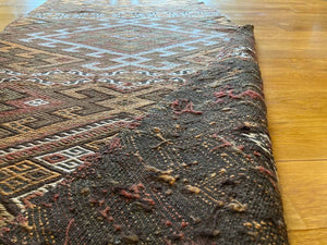 9'10" X 2'10" Tribal Anatolian Kurd Kilim 