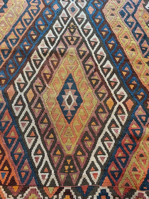 9'8" X 5'9" Trival Woven Anatolian Kilim