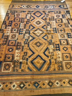 6'10" X 11'2" Vintage Afghan Maimana Kilim