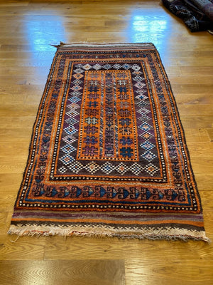 3‘1“ X 5‘5“ Vintage Baluch Rug