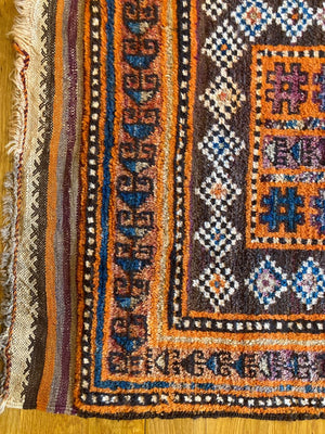 3‘1“ X 5‘5“ Vintage Baluch Rug