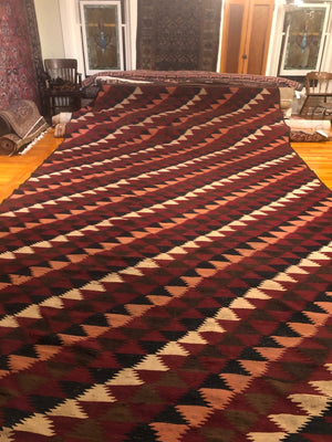 22' X 9'8" Vintage Maimana Kilim