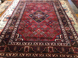 10'10" X 7'2" Vintage Persian Meimeh Rug