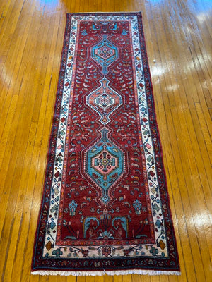 10'6" X 3'6" Vintage Persian Runner