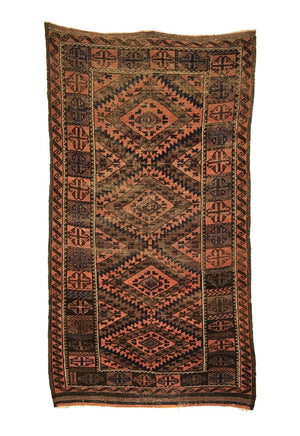 3'1" X 5'3" Antique Baluch Rug