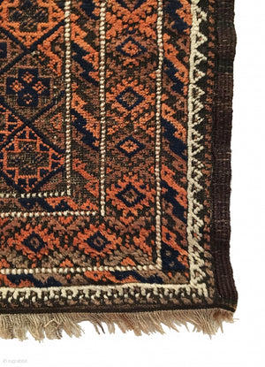 2’5" X 4’4" Late 19th Century Baluch Rug