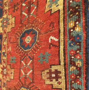 4’2" X 5’5" 19th Century Anatolian Megri Rug