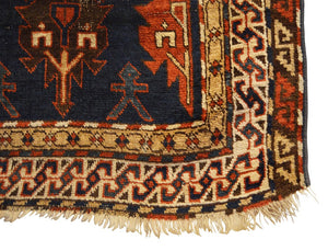 2'10" X 4'2" Antique Caucasian Avar Small Rug