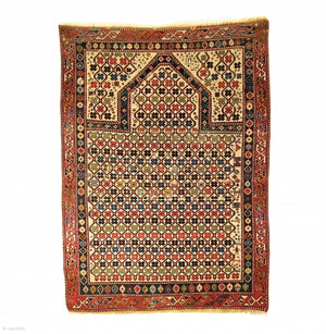 3’2" X 4’6" Dated Shirvan Prayer Rug 