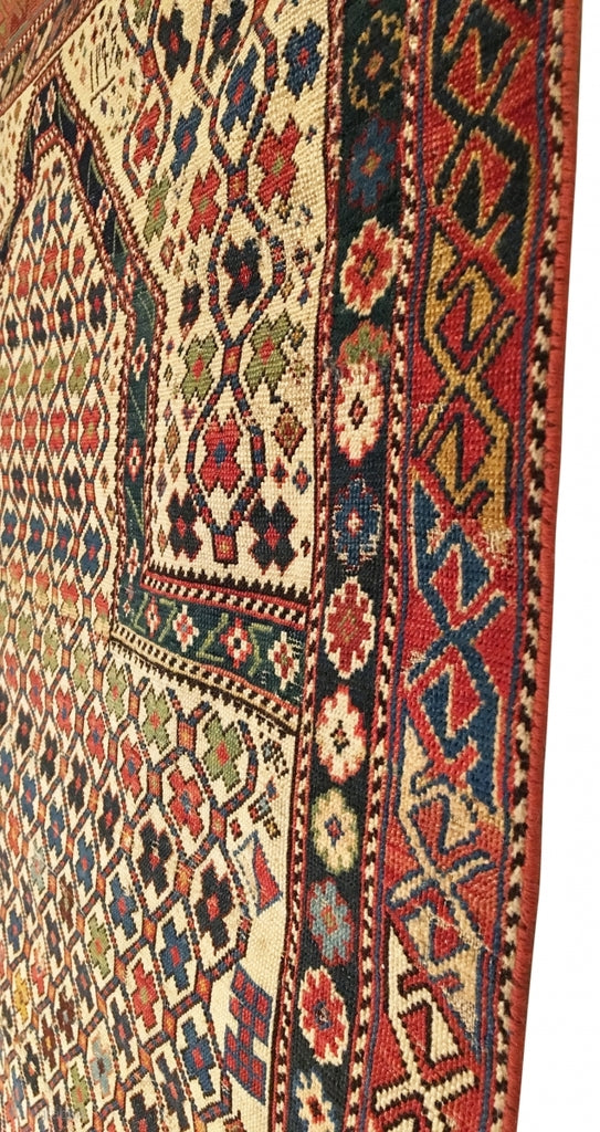 3’2" X 4’6" Dated Shirvan Prayer Rug 