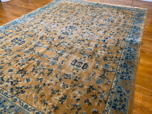 8'10 X 11'10 Antique Chinese Ningxia Carpet