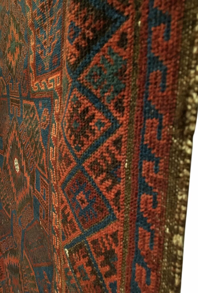 3'3" X 4'9" Antique Mushwani Tribal Rug