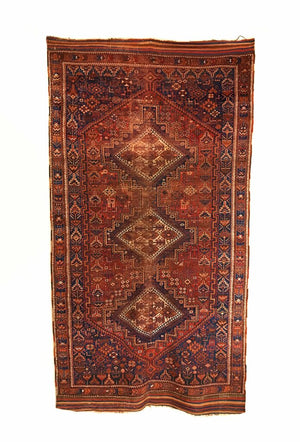 4'3" X 7'10" Antique Persian Afshar Long Rug