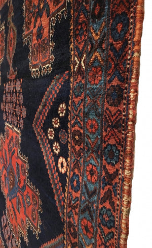 3’8” X 4’8” 19th Century Afshar Rug