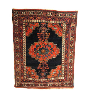 4'7" X 5'11" Antique Persian Afshar Rug [TAK0054]