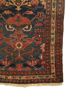 3'4" X 8' Antique Persian Bakhtiari Long Rug [TAK0057]