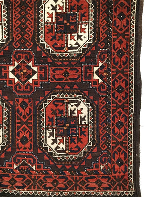 2'11" X 5'7" Antique Persian Baluch Rug